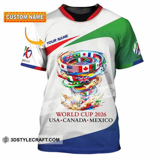 Unisex Shirt - Custom World Cup 2026 3D Shirt style option 1