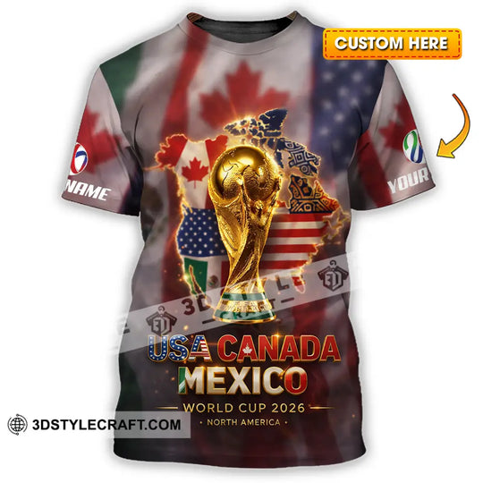 Unisex Shirt - Custom World Cup 2026 3D Shirt style option 1