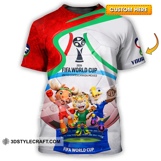 Unisex Shirt - Custom World Cup 2026 3D Shirt style option 1