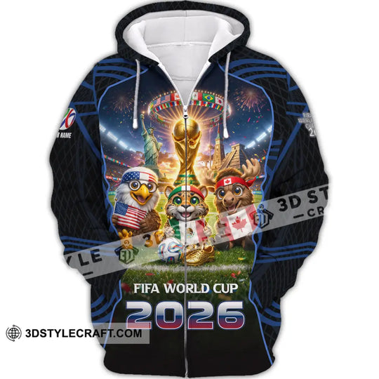 Unisex Shirt - Custom World Cup 2026 3D Shirt style option 3