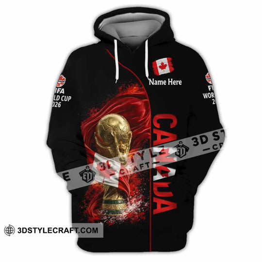 Unisex Shirt - Custom World Cup 2026 Canada 3D Shirt style option 2