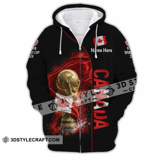 Unisex Shirt - Custom World Cup 2026 Canada 3D Shirt style option 4