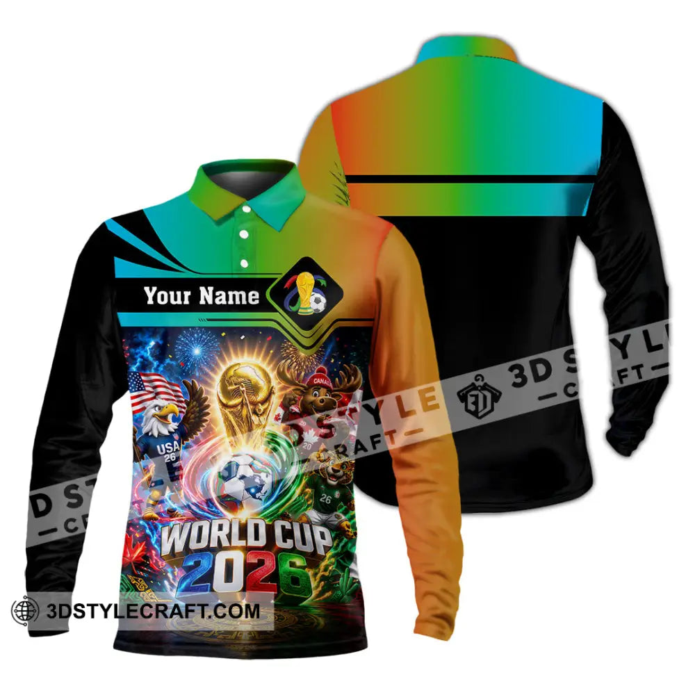 Unisex Shirt - Custom World Cup 2026 Shirt - Long Sleeve Polo / S - T-shirt