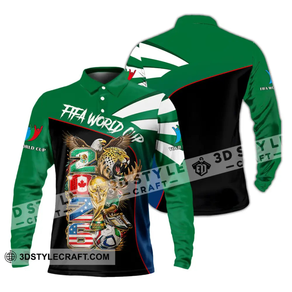 Unisex Shirt - Custom World Cup 2026 Shirt - Long Sleeve Polo / S - T-shirt