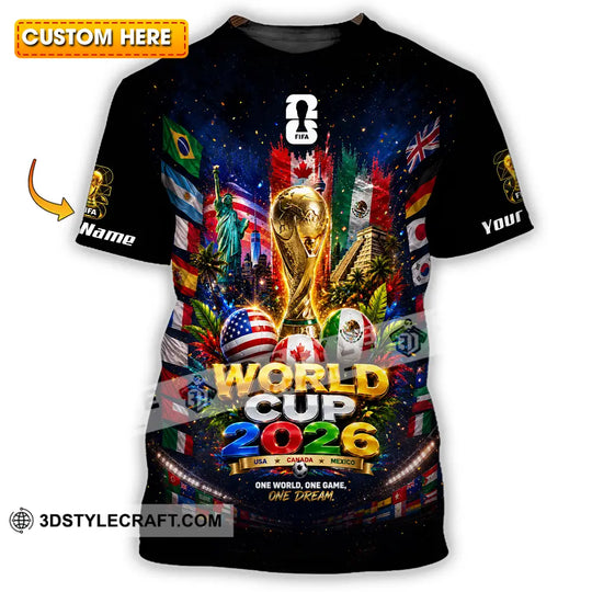 Unisex Shirt - Custom World Cup 2026 Shirt style option 1