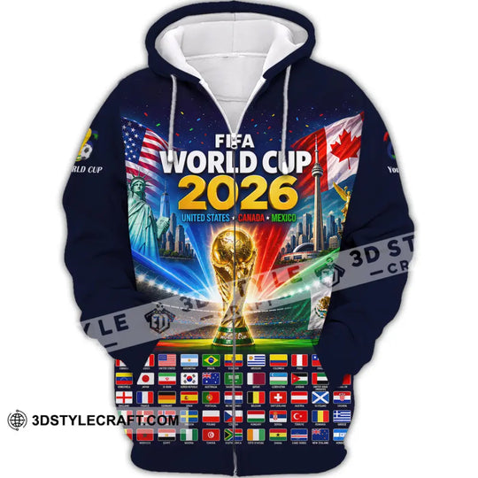 Unisex Shirt - Custom World Cup 2026 Shirt style option 3