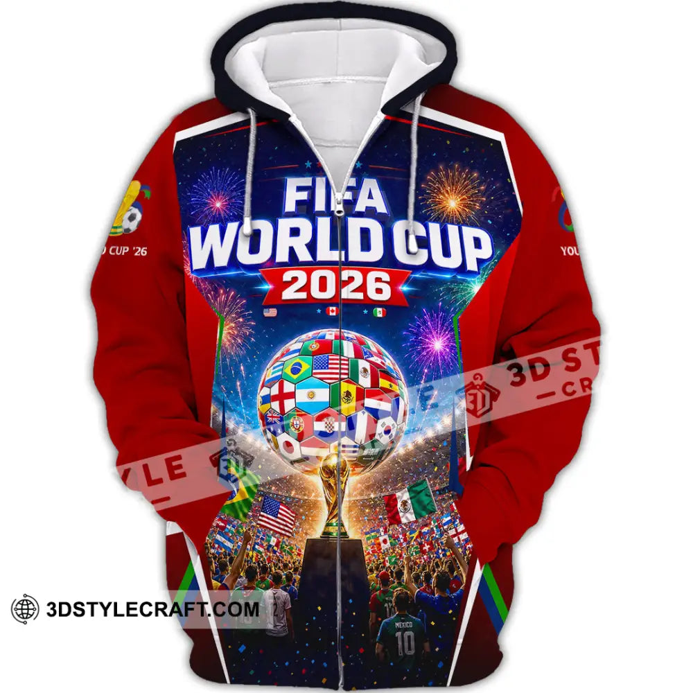 Unisex Shirt - Custom World Cup 2026 Shirt - Zipper Hoodie / S - T-shirt