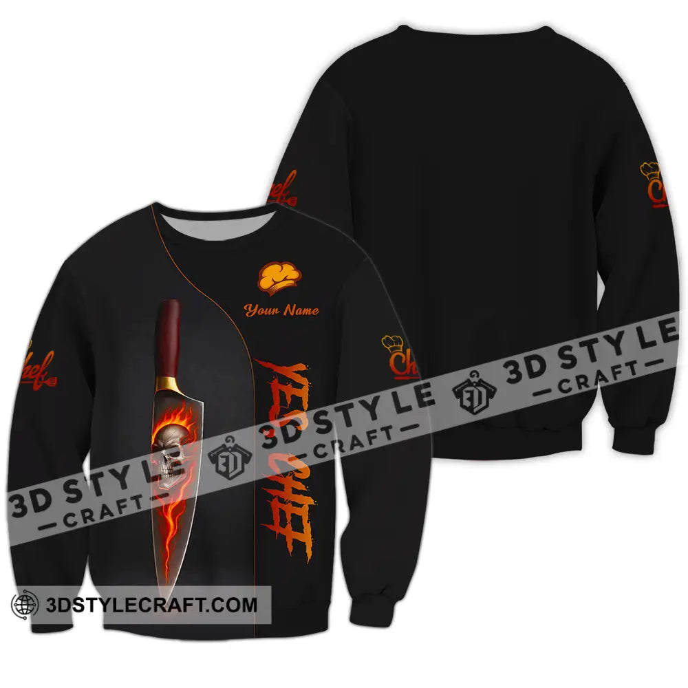 Unisex Shirt - Custom Yes Chef 3D Shirt Long Sleeve / S T-shirt