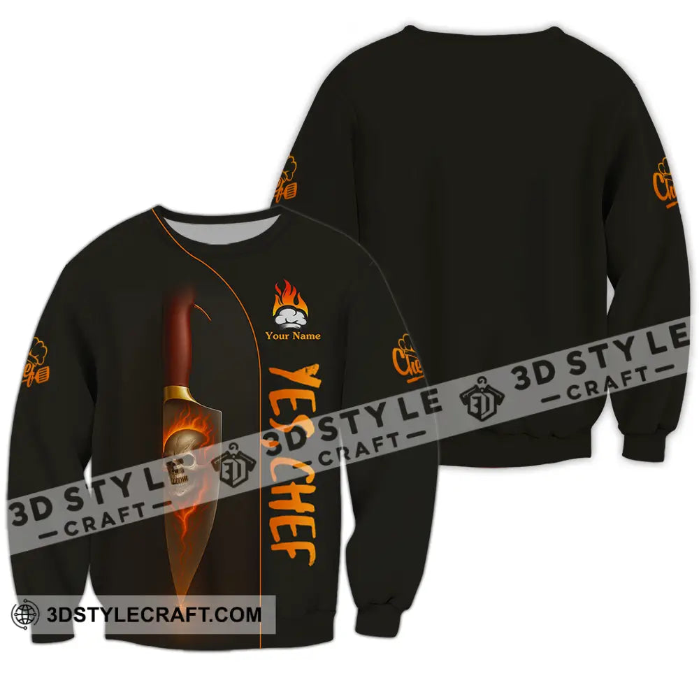 Unisex Shirt Custom Yes Chef Shirt Long Sleeve / S T shirt