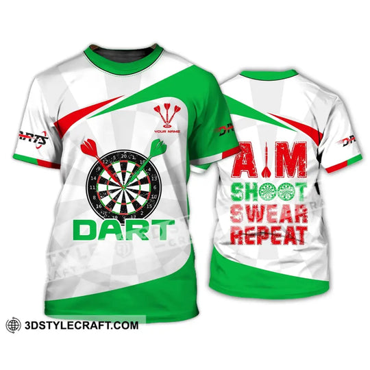 Unisex Shirt, Darts Shirt, Darts T-Shirt, Shoot Swear Repeat, Darts Lover Gift, Darts Gamer T-Shirt style option 2