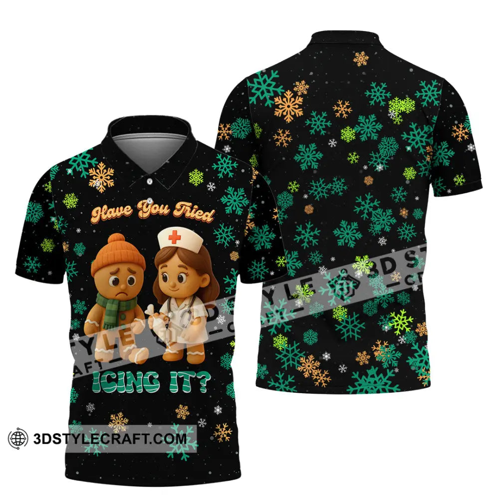 Unisex Shirt - Have You Tried Icing It Christmas Shirt Polo Shirt / S T-shirt