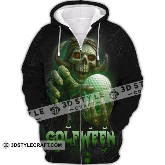Unisex Shirt - Hello Darkness Skeleton, Funny Skull Golf, Golfween Halloween, Golf Player Shirt style option 2