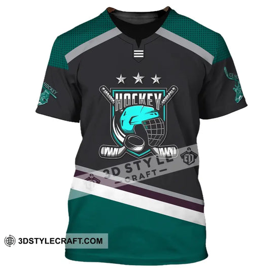 Unisex Shirt, Hockey Shirt, Custom Name T-Shirt, Hockey Polo, Gift for Hockey Player style option 2