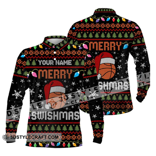Unisex Shirt - Merry Swishmas, Christmas Shirt style option 3