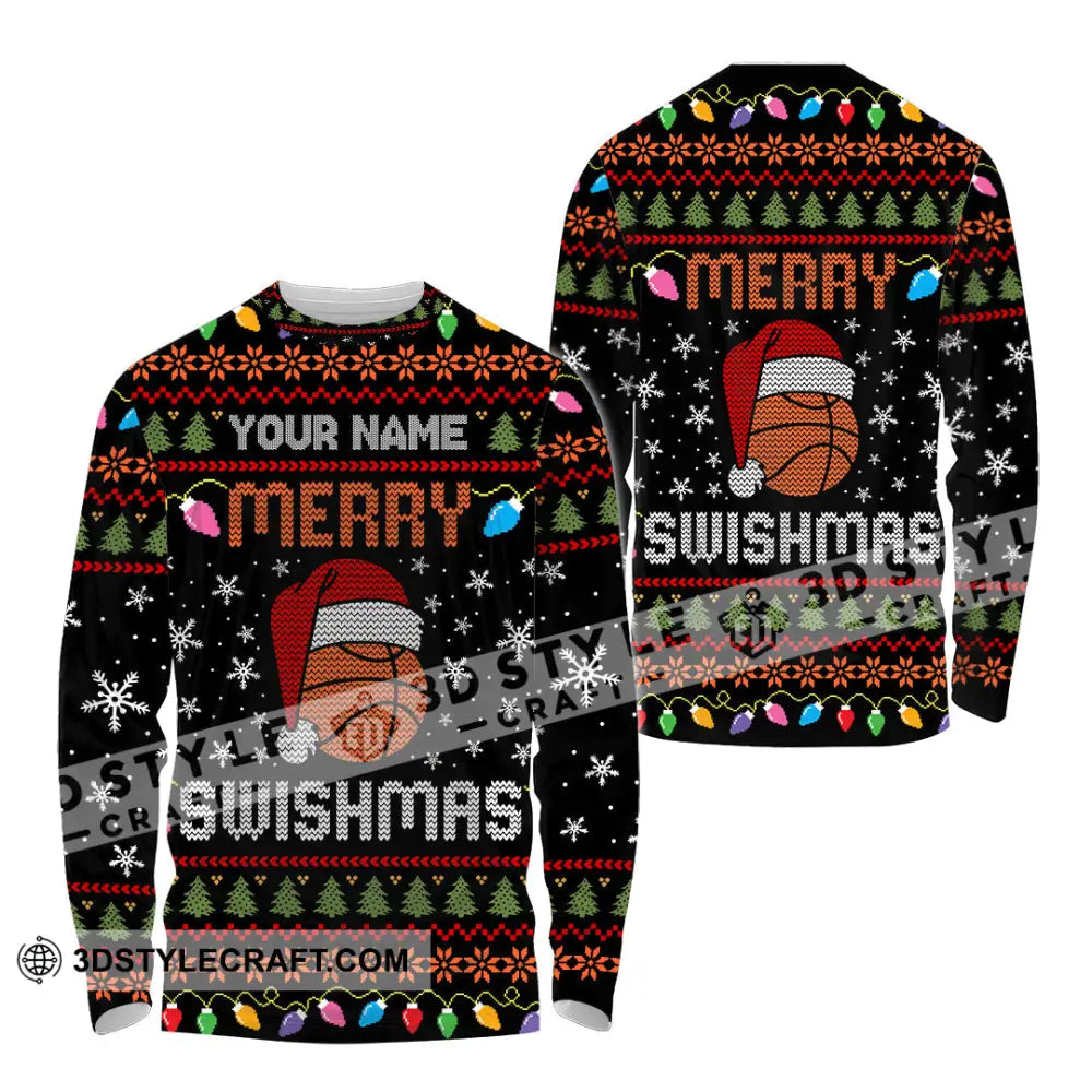 Unisex Shirt - Merry Swishmas Christmas Shirt Long Sleeve Shirt / S T-shirt