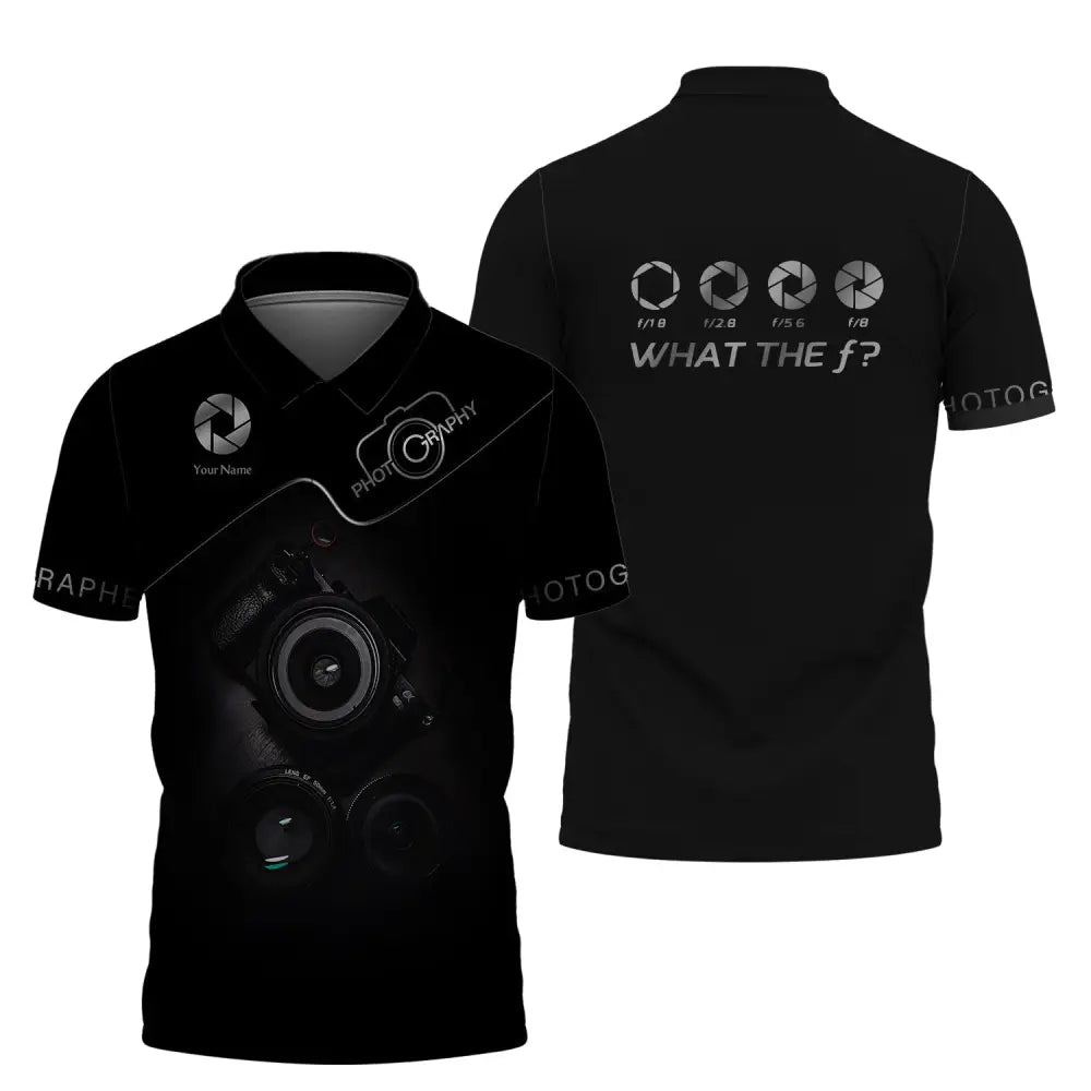 Unisex Shirt Photographer Custom Name - T-Shirt For Photographers Polo / S T-Shirt