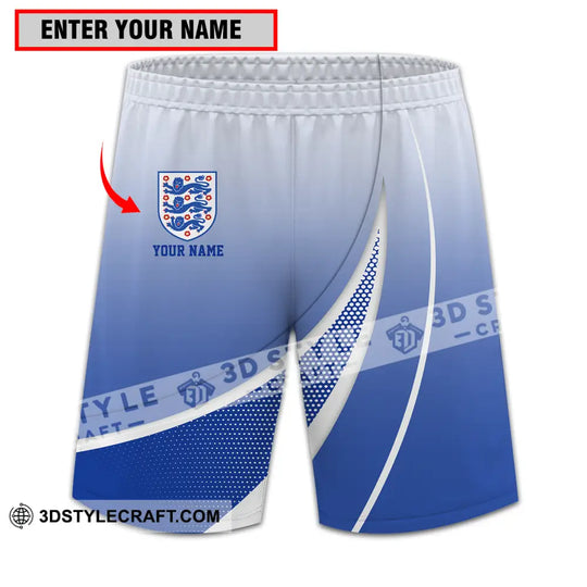 Unisex Short Pants - Custom Name And Number, England Euro 2024 Short Pants style option 1