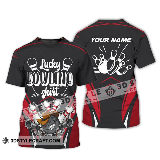 Unisex T-Shirt, Custom Name Bowling T-Shirt, Bowling Love, Shirt For Bowling Lovers style option 2