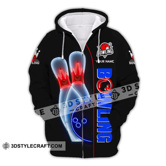 Unisex T-Shirt, Custom Name Bowling T-Shirt, Bowling Love, Shirt For Bowling Lovers style option 3