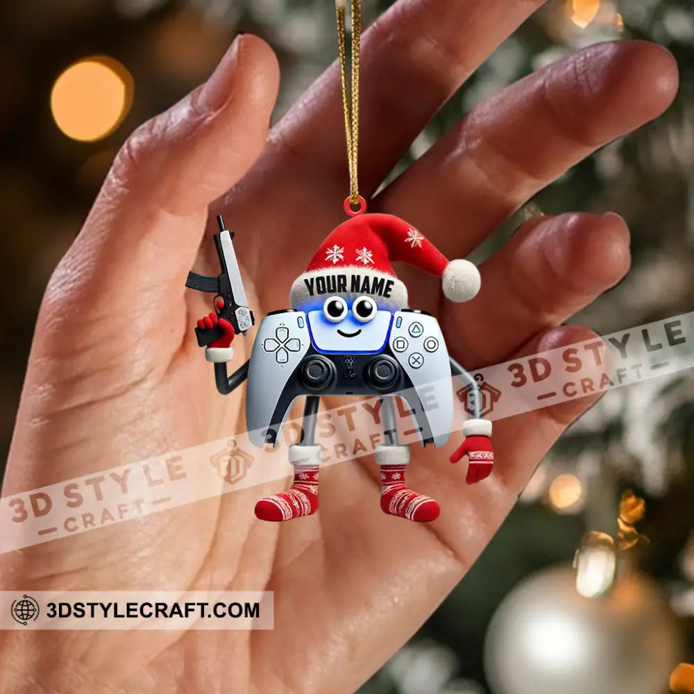 Video Gamer Home Decor Christmas Ornament Personalized