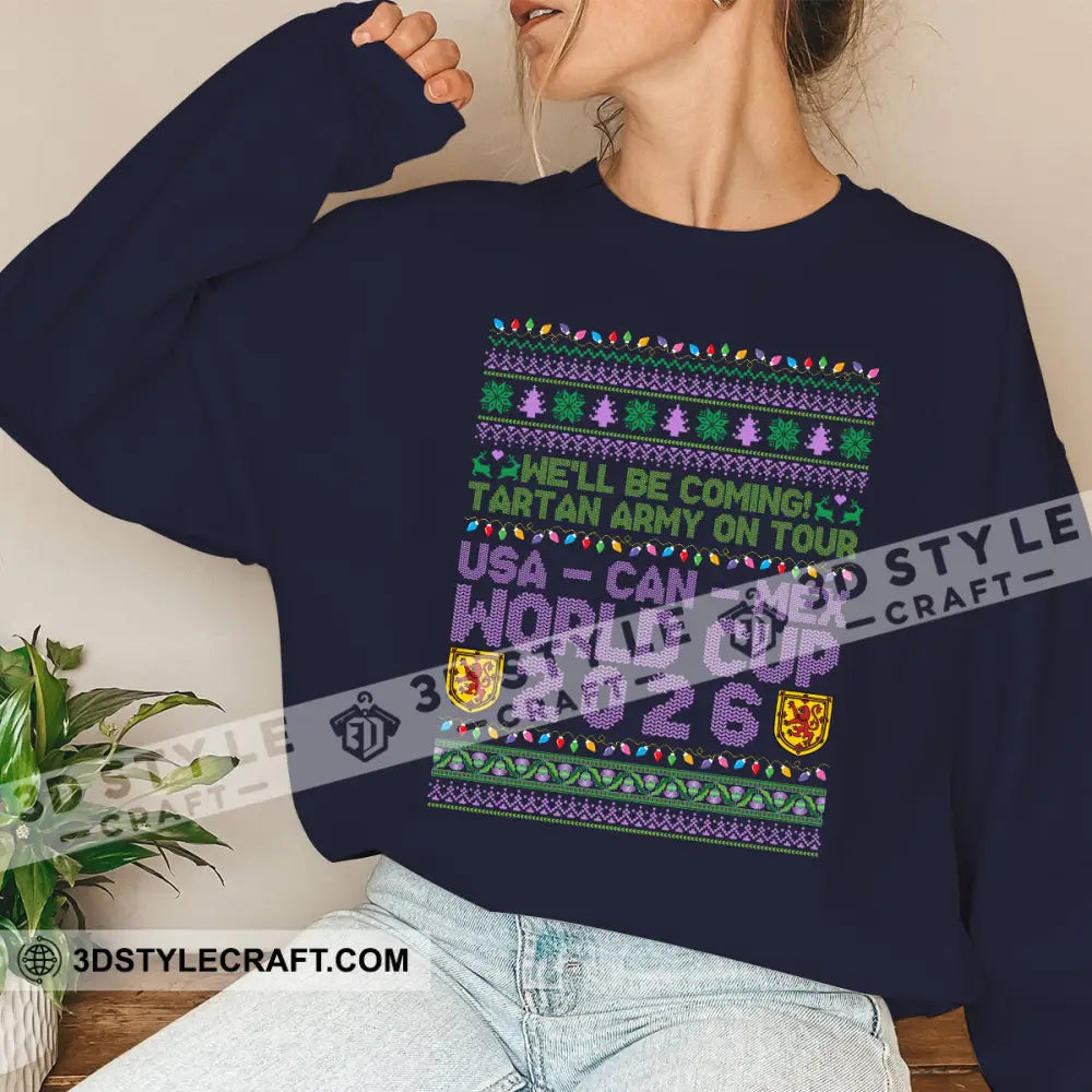 We Will Coming World Cup 2026 - Sweatshirt Sweatshirt / Navy / S Apparel