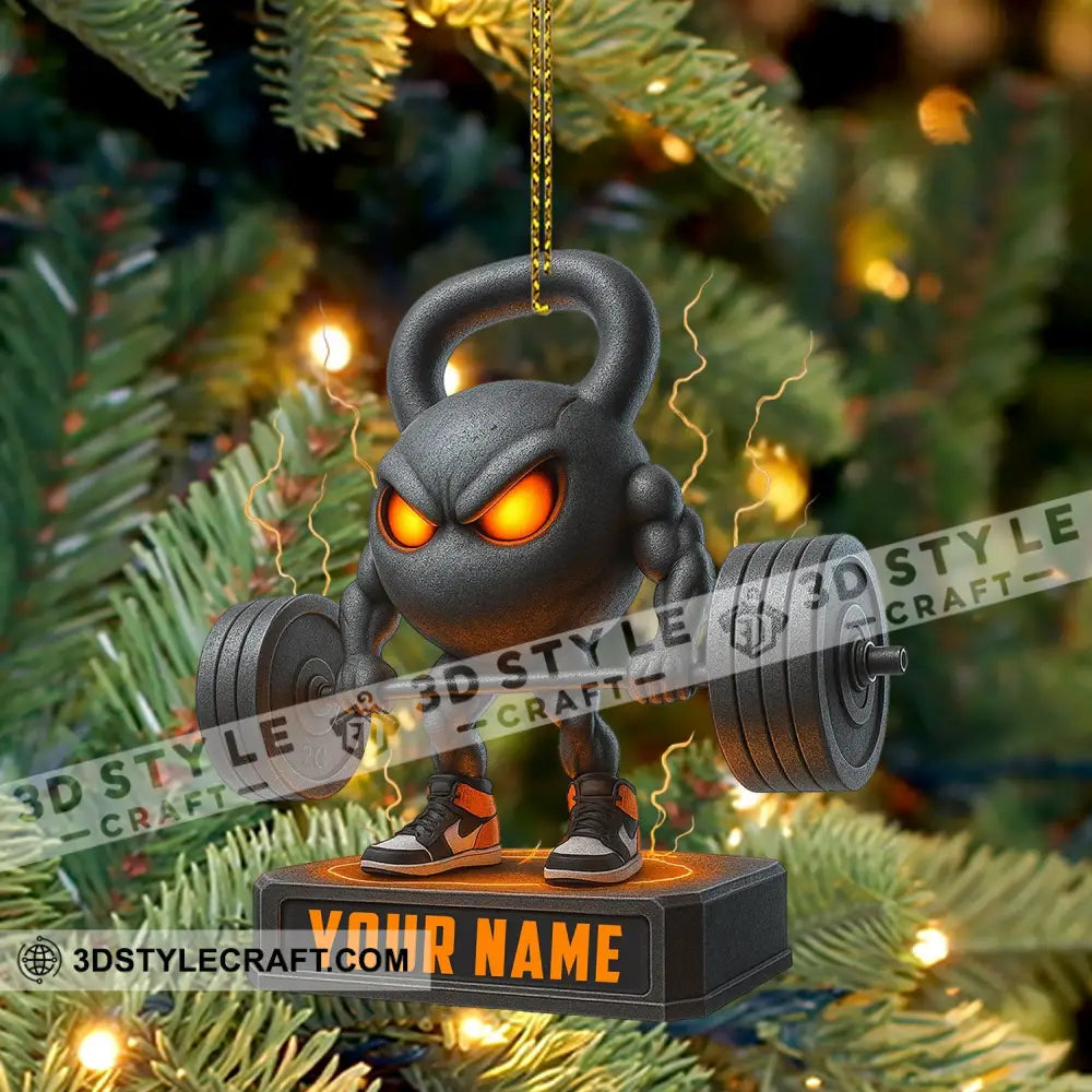 Weightlifting Home Decor Christmas Ornament Personalized Ornament Ornament
