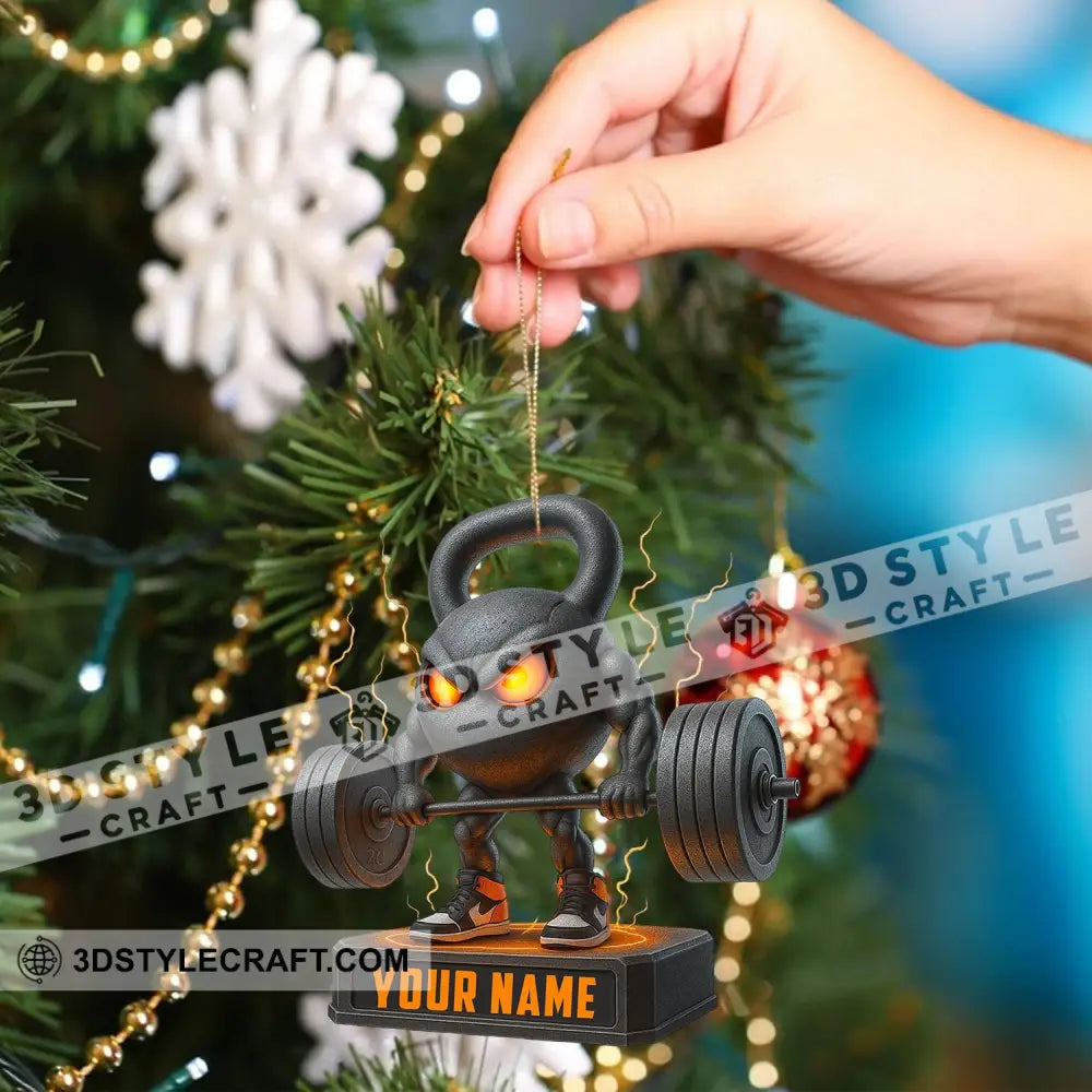 Weightlifting Home Decor Christmas Ornament Personalized Ornament Ornament
