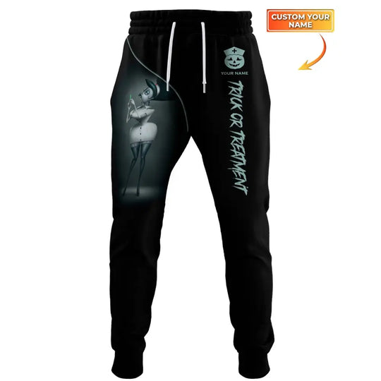 Woman Clothing, Custom Halloween Jogger, Halloween Sportwear, Jogger Pants For Halloween style option 1