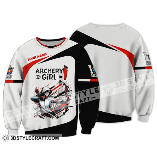 Woman Shirt, Custom Name Archery Shirt, Archery Girl, Shirt for Archery Lovers style option 3