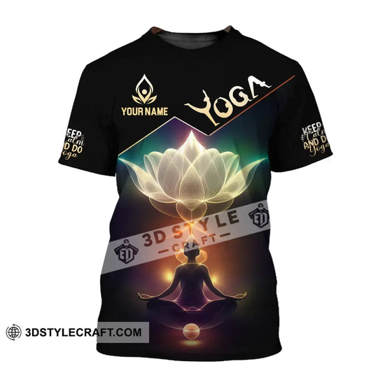 Woman Shirt, Custom Name Yoga Shirt, Yoga T-Shirt Hoodie Long Sleeve Shirt style option 2