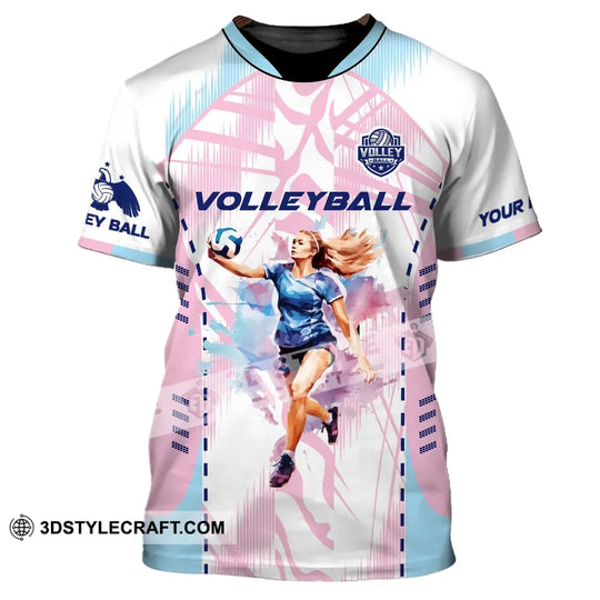 Woman Shirt, Volleyball Custom Shirt, Volleyball Team, T-Shirt for Volleyball Club, Gift for Volleyball Players style option 2
