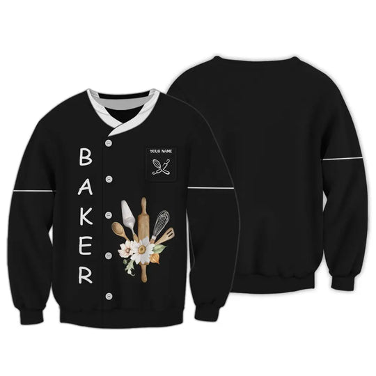 Women Shirt, Baking Lover Shirt, Baker Hoodie, Baker Sportwear style option 3