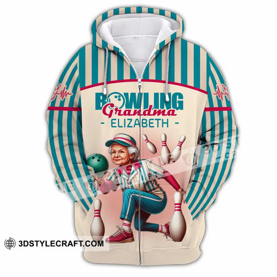 Women Shirt - Custom Bowling Grandma Shirt style option 3