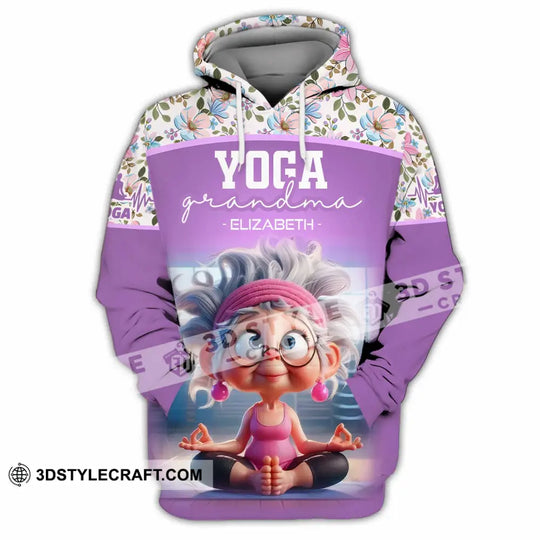 Women Shirt - Custom Chill Relax Yoga Granndma Shirt style option 4