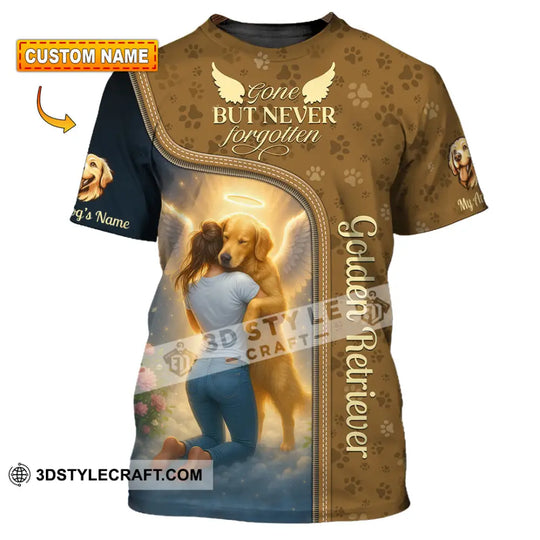 Women Shirt - Custom Golden Retriever Gone But Never Forgotten Shirt style option 1