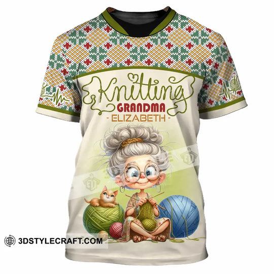 Women Shirt - Custom Knitting Grandma Shirt style option 2