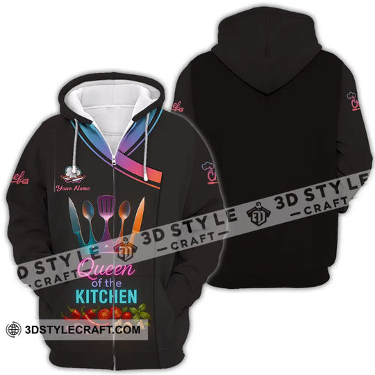 Women Shirt - Custom Queen Of The Kitchen Master Chef Shirt style option 4