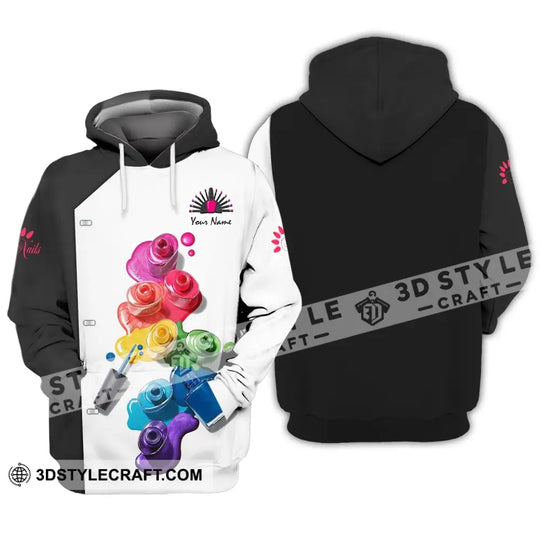 Women Shirt, Nail Artist Shirt, Nail Technician Hoodie, Nail Tech T-Shirt style option 4