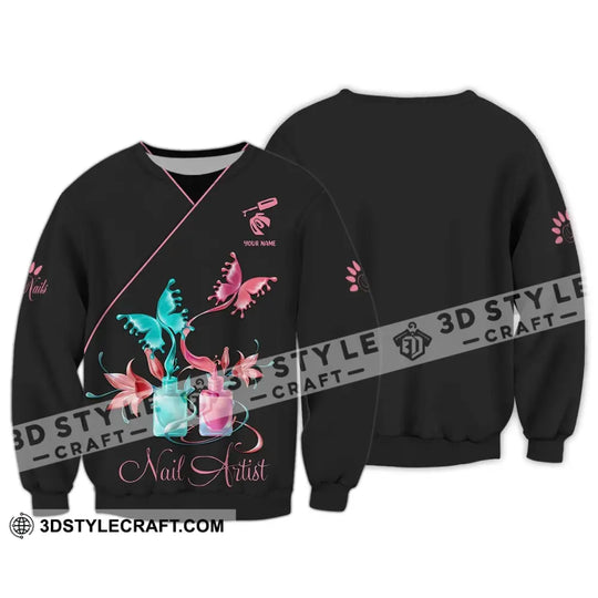 Women Shirt, Nail Technician Shirt, Nail Artist Hoodie, Nail Tech T-Shirt style option 4
