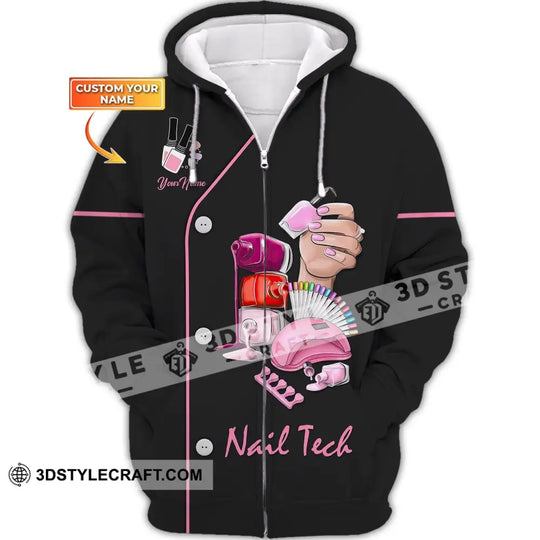 Women Shirt, Nail Technician Shirt, Nail Tech Hoodie, Nail Tech Sportwear style option 2