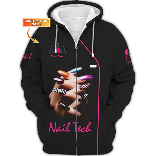 Women Shirt, Nail Technician Shirt, Nail Tech Sportwear style option 2